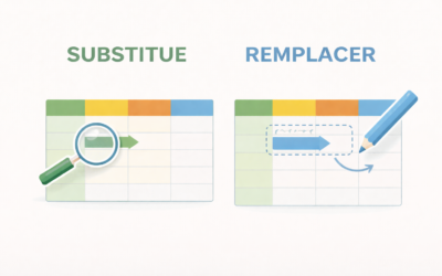 Remplacer des caractères avec les fonctions SUBSTITUE et REMPLACER
