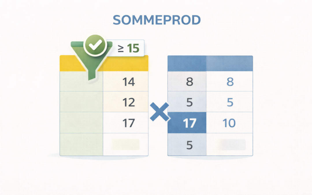 Maîtrisez SOMMEPROD : de la multiplication simple au filtre multi-critères